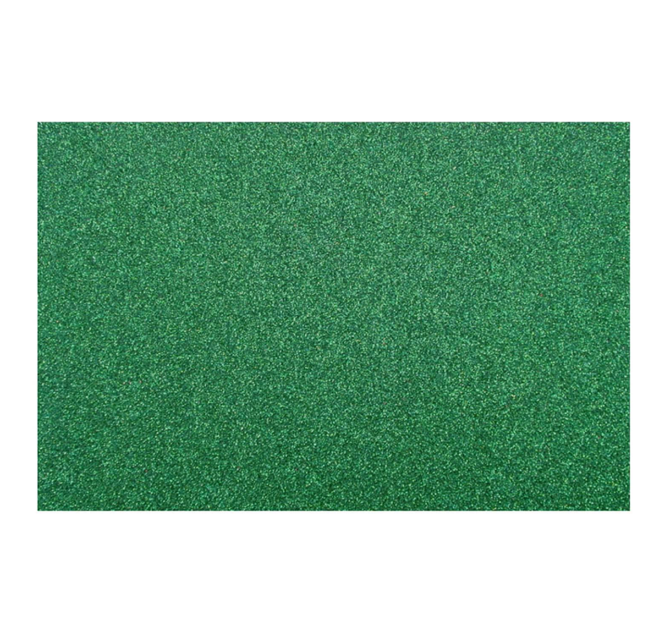 GOMA EVA GLITTER 40X60 CM VERDE BOLSA 10 UNIDADES ART & CRAF 1