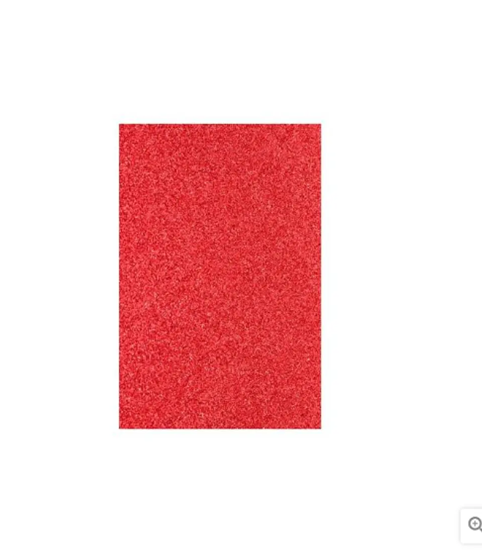 GOMA EVA GLITTER 40X60 CM ROJO BOLSA 10 UNIDADES ART & CRAF 1