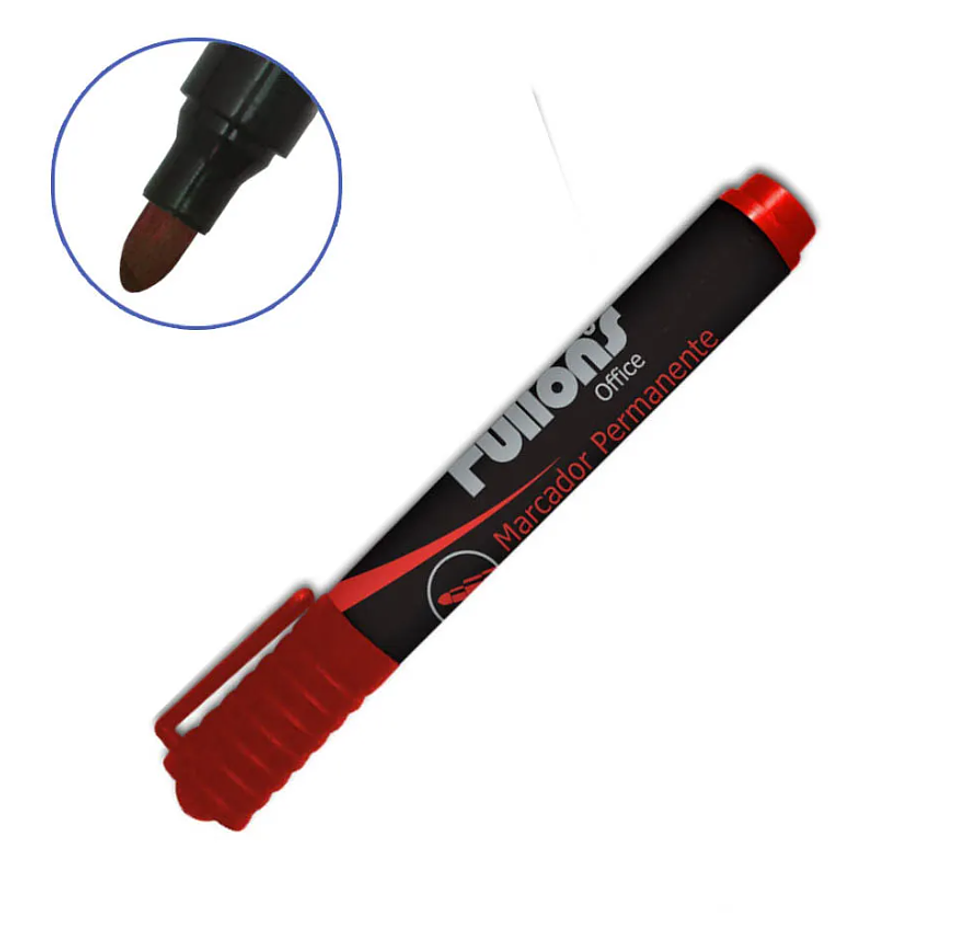 MARCADOR PERM. PTA.RED. ROJO FULTONS 1