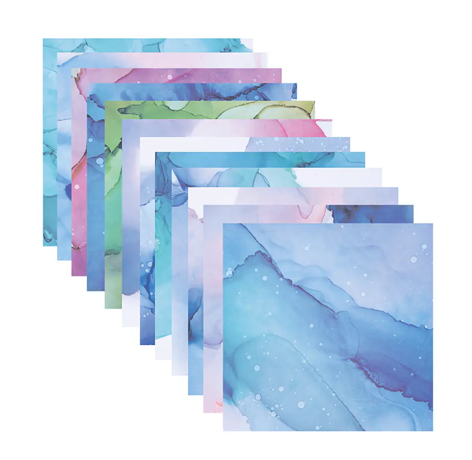 Cartulina 12 Diseños Acuarela 24u 180g Creative 2