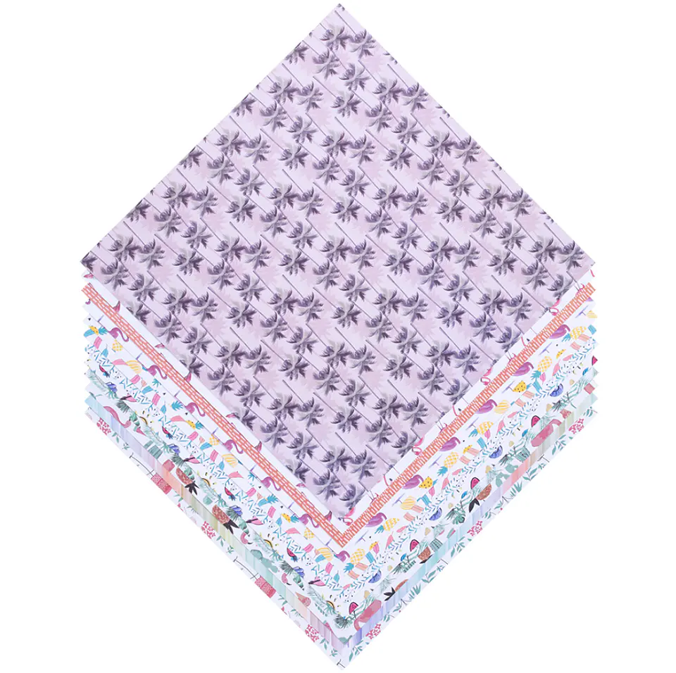 Cartulina 12 Diseños Tropical 24u Creative 2