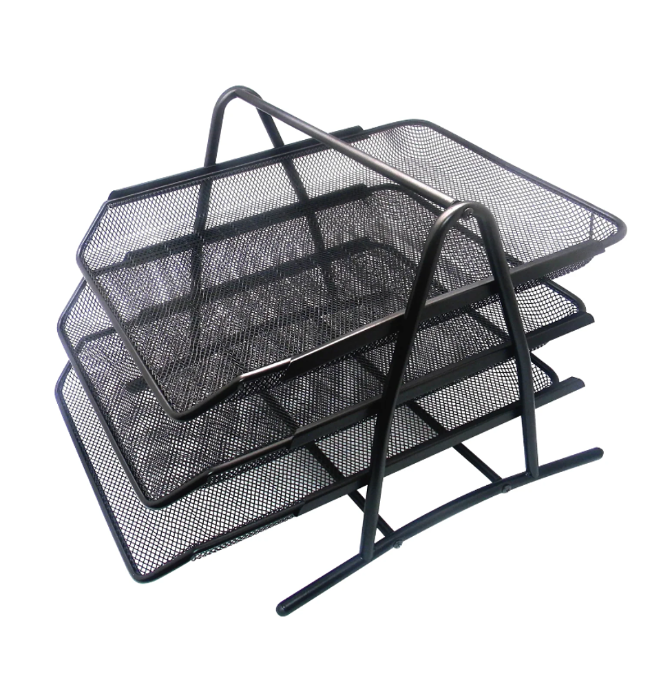 BANDEJA PORTA DOC. TRIPLE MALLA METAL LAVORO 1