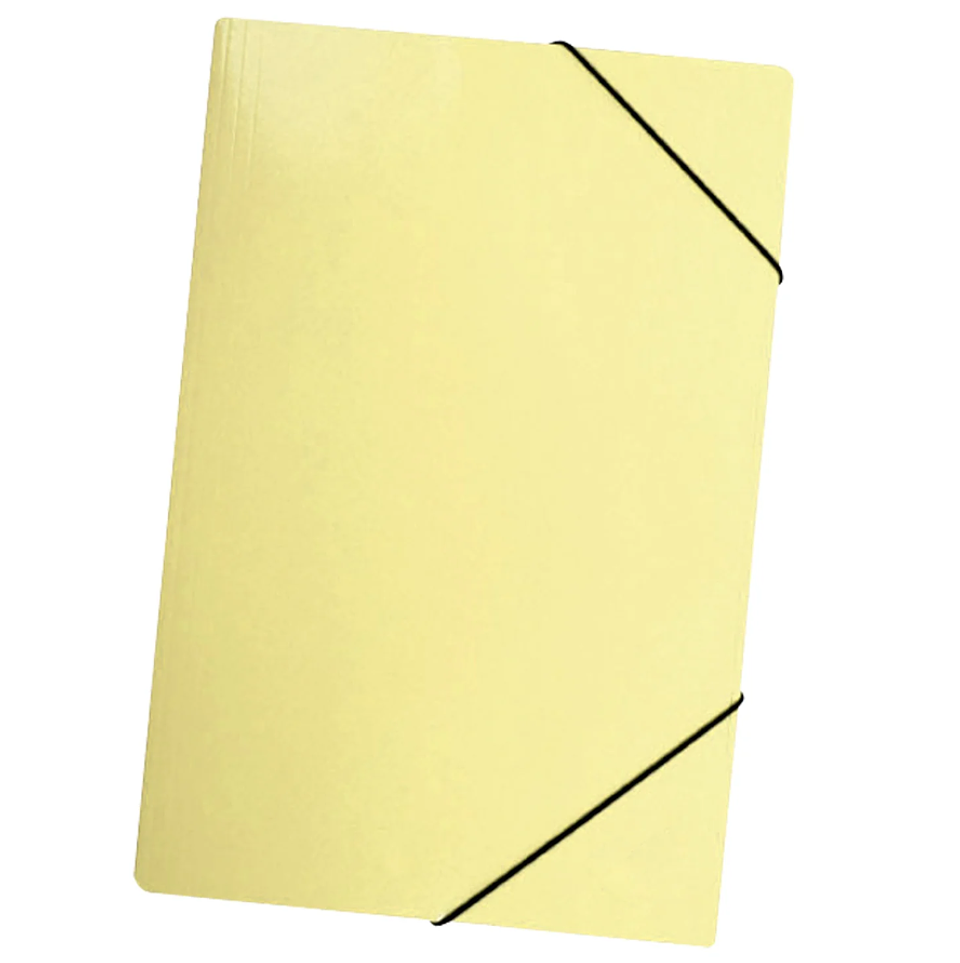 CARPETA C/ELASTICO ESTANDAR OF.CART.AMARILLO PASTEL LAVORO 1