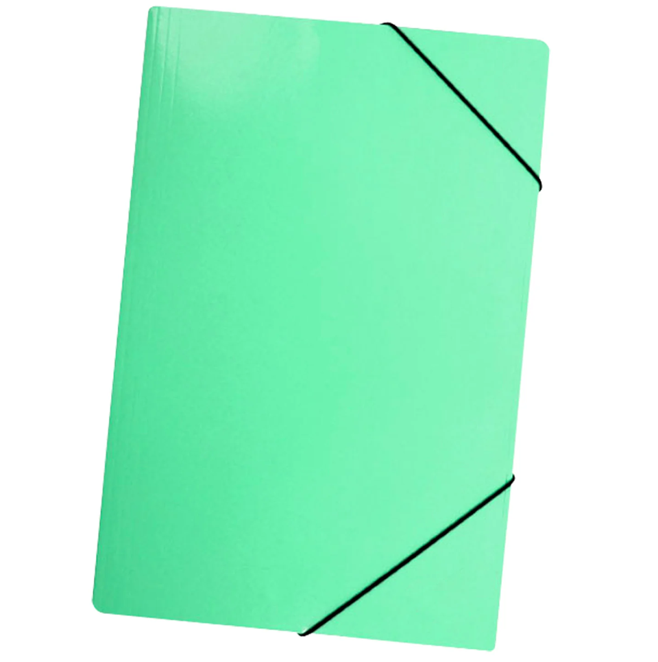 CARPETA C/ELASTICO ESTANDAR OF.CART.VERDE PASTEL LAVORO 1