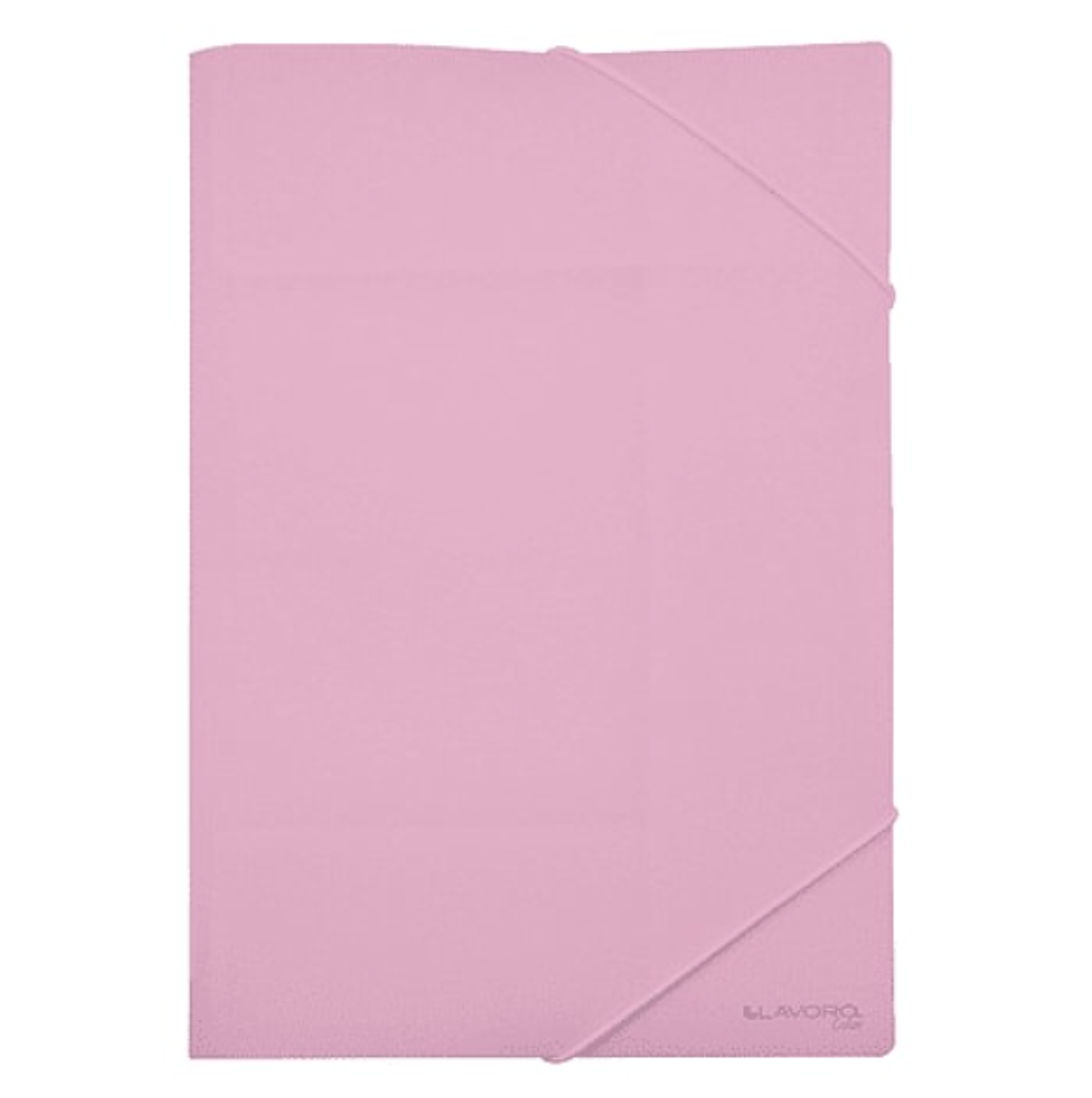 CARPETA PLASTICA PORTADOCUMENTOS C/ELASTICO OF ROSA PASTEL LAVORO 1
