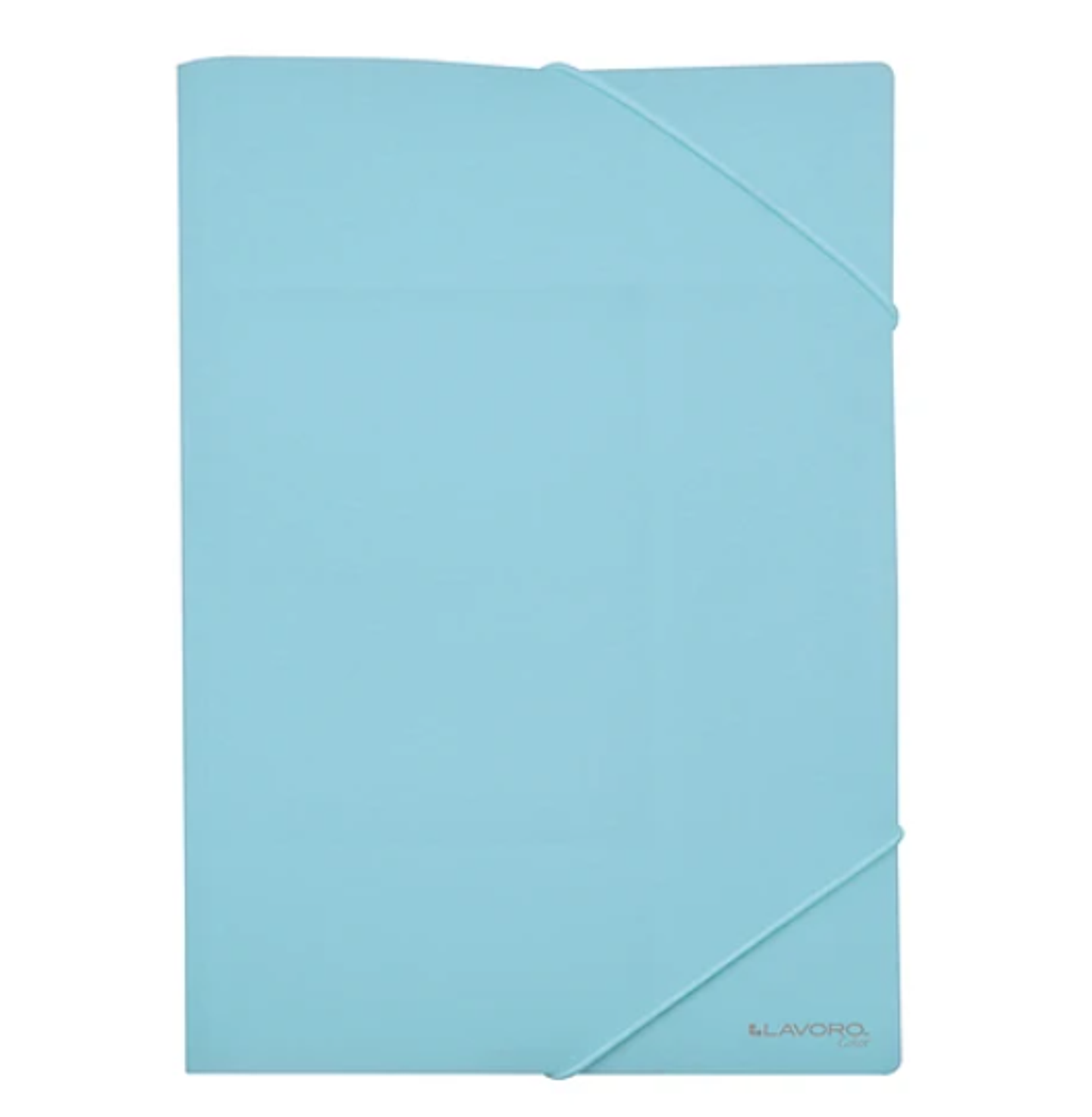 CARPETA PLASTICA PORTADOCUMENTOS C/ELASTICO OF AZUL PASTEL LAVORO 1