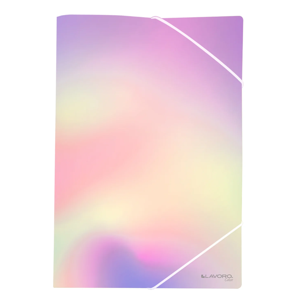 CARPETA PORTADOCUMENTOS C/ELASTICO A4 HOLOGRAFICA LAVORO 1