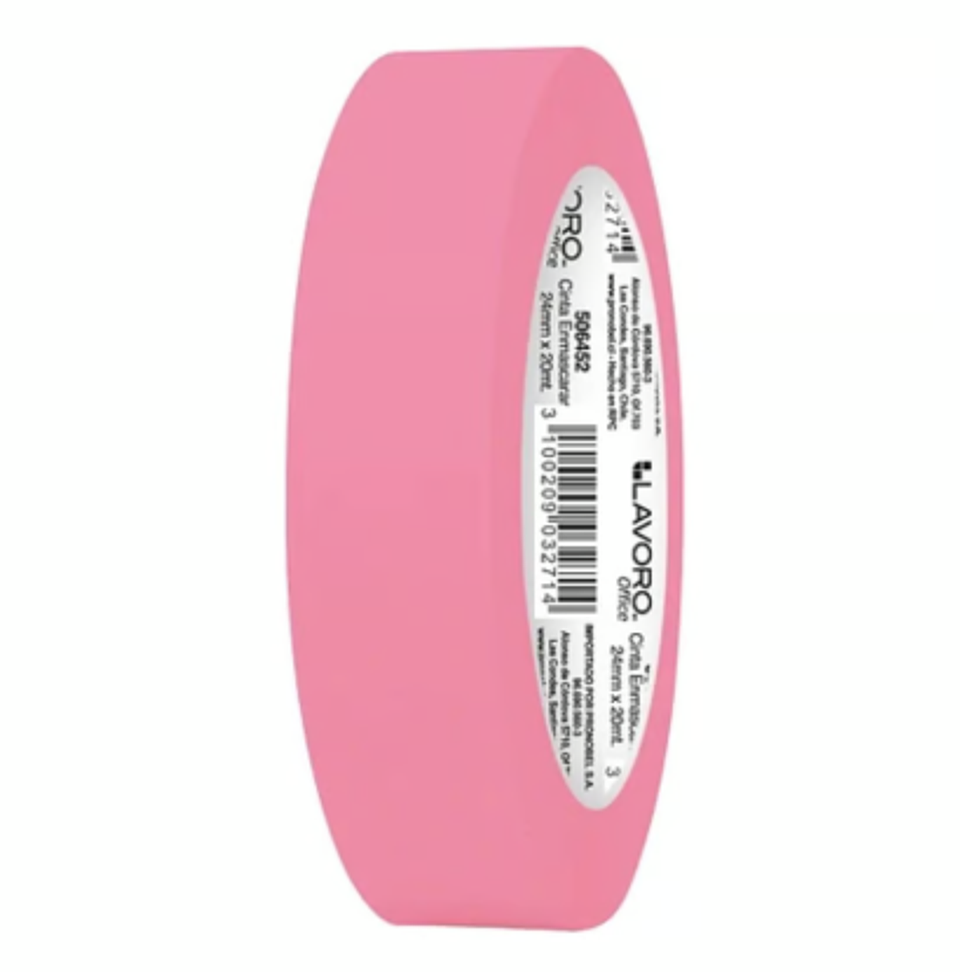CINTA ENMASCARAR 24MMX20M ROSADA 1