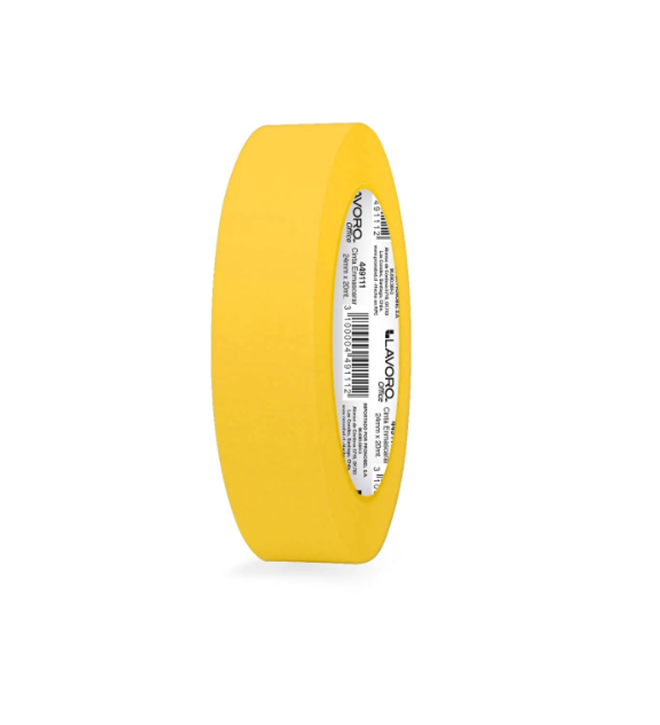 CINTA ENMASCARAR 24MMX20M AMARILLA 1