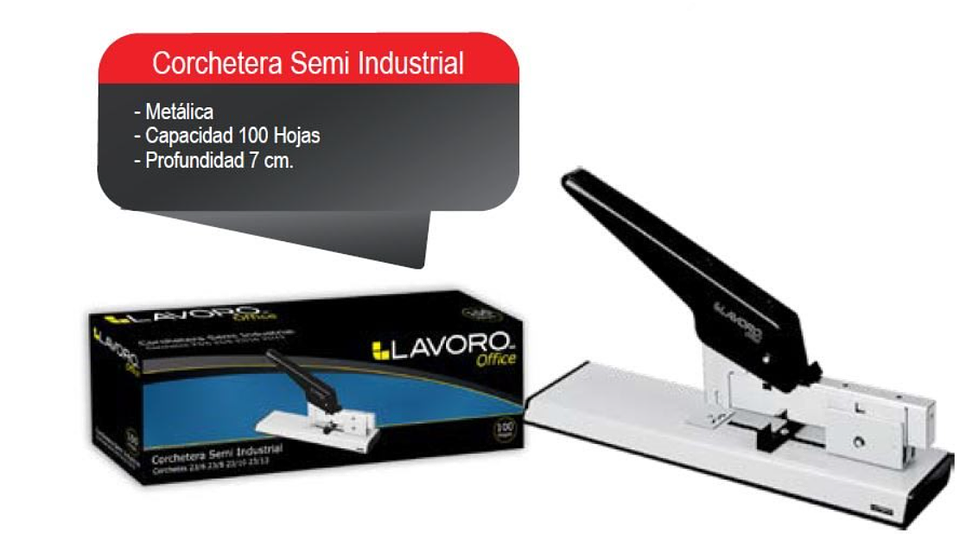 CORCHETERA SEMI INDUSTRIAL METAL BASE GOMA P/100HJS. 23/6,23/8,23/10,23/1 LAVORO 1