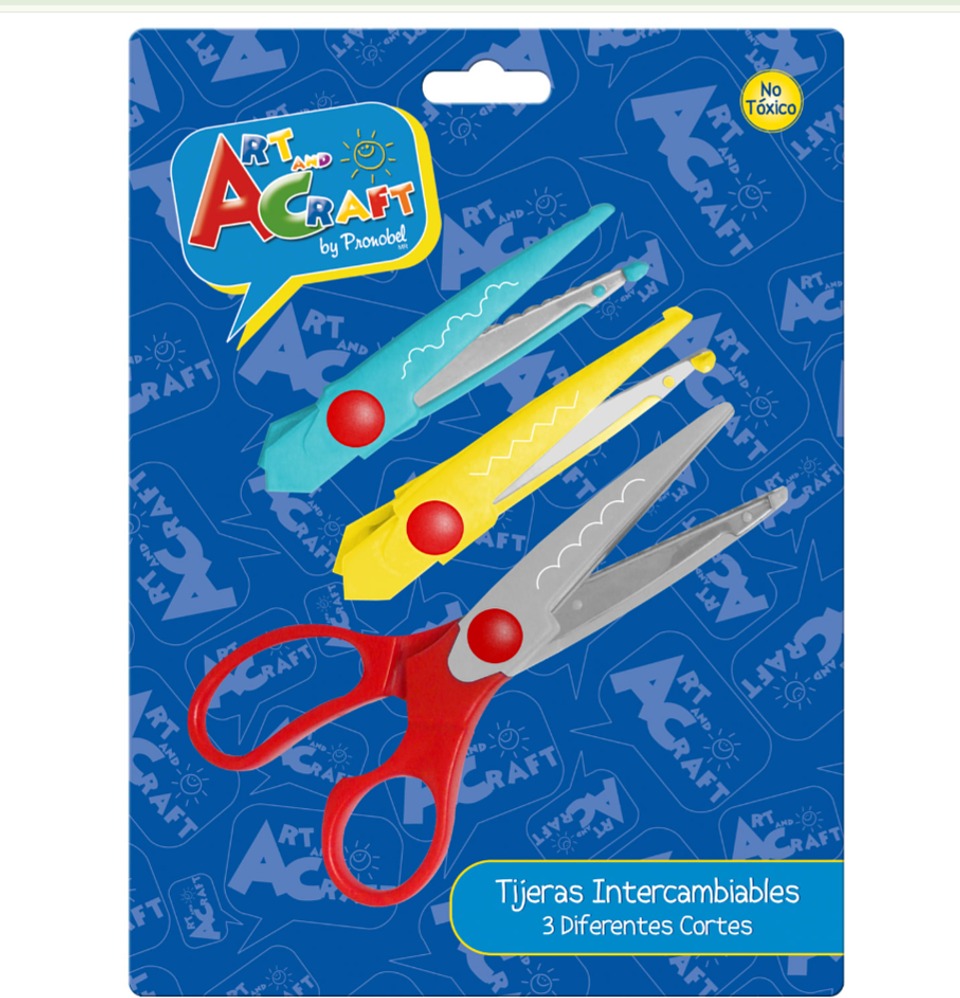 TIJERA ZIG-ZAG INTERCAMBIABLE 3 DISEÑOS 413071 1