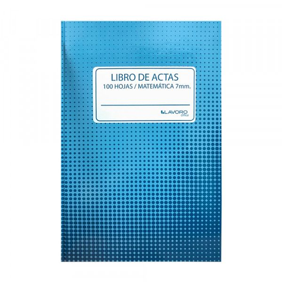 LIBRO ADM.ACTA 100HJ MAT 7MM FOLIADO LAVORO 1