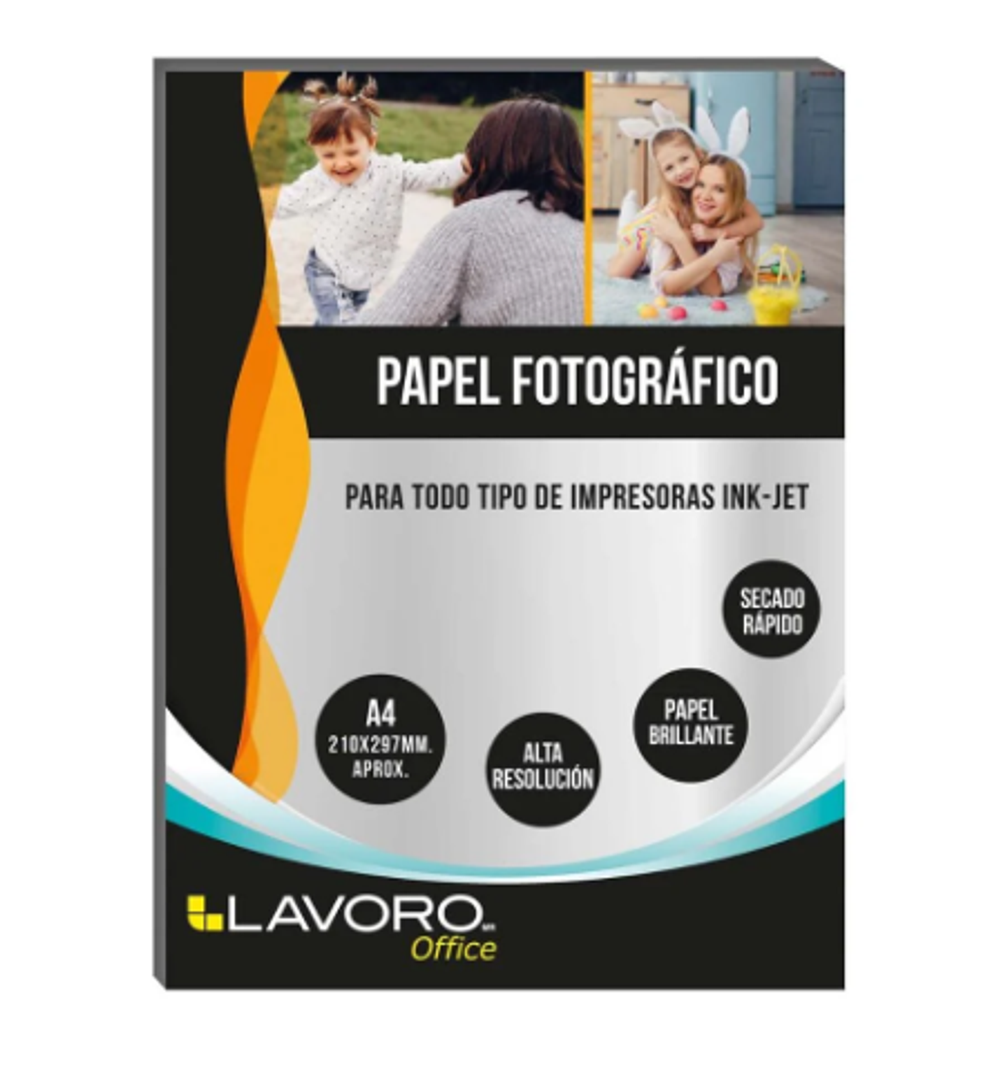 PAPEL FOTOGRAFICO GLOSSY A4 180GRS 20HJS LAVORO 1