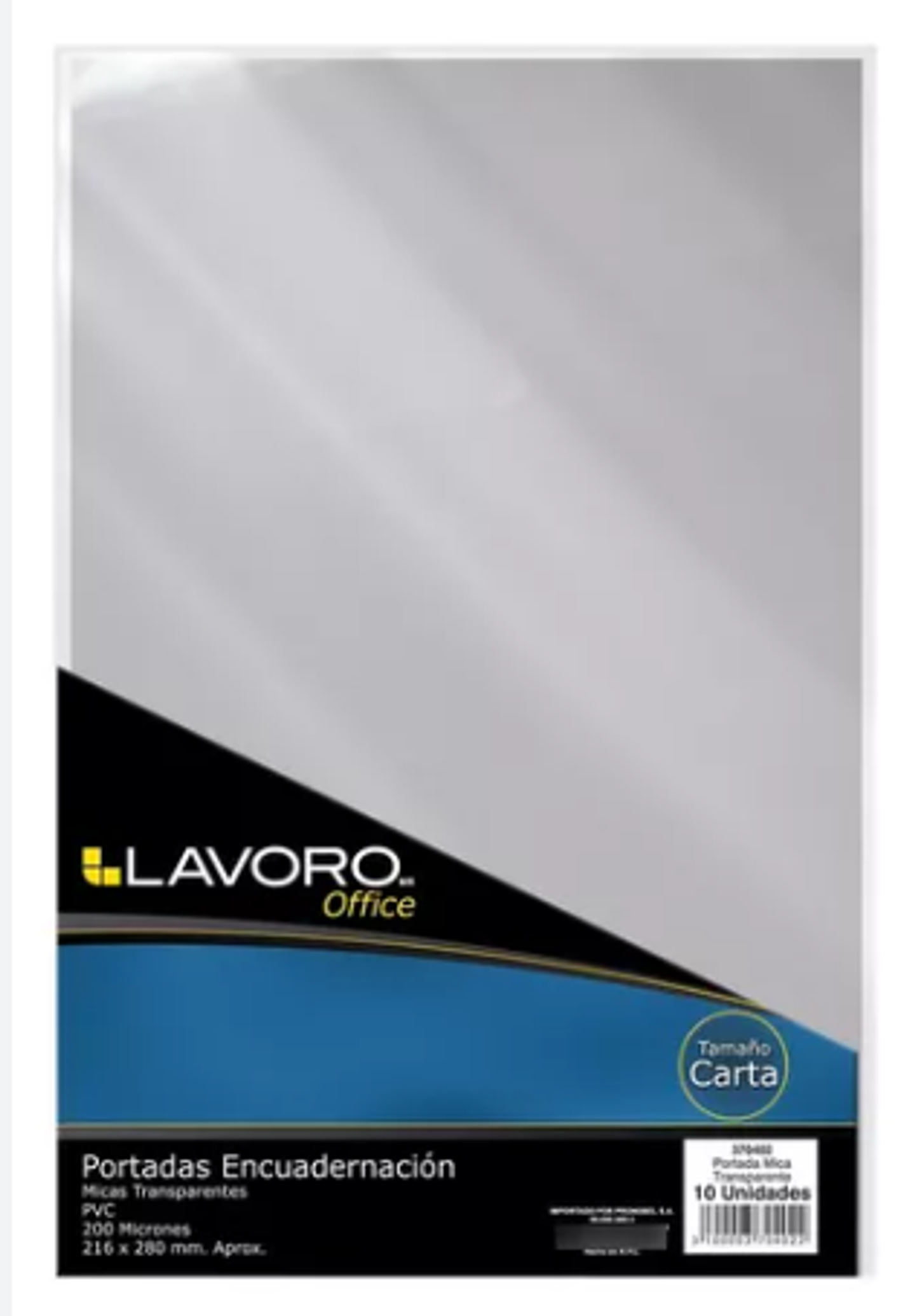 PORTADA MICA 100 UN. CARTA 200 MIC. TRANSP. LAVORO 1