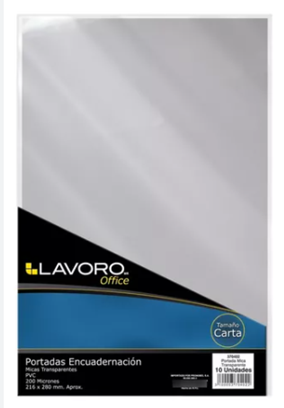 PORTADA MICA 100 UN. CARTA 200 MIC. TRANSP. LAVORO 1