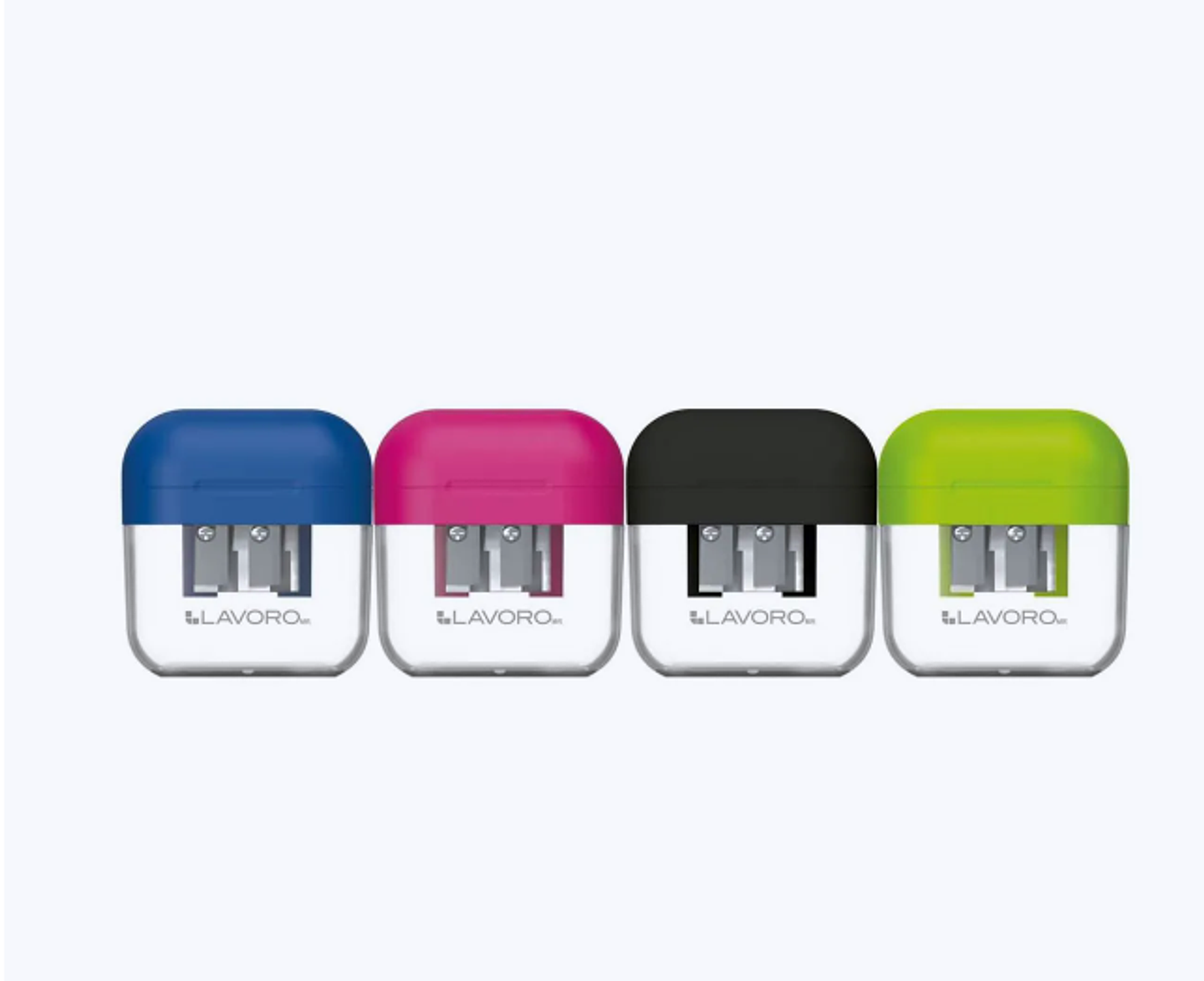 SACAPUNTAS PLASTICO CON DEPOSITO 2 ORIFICIOS 1