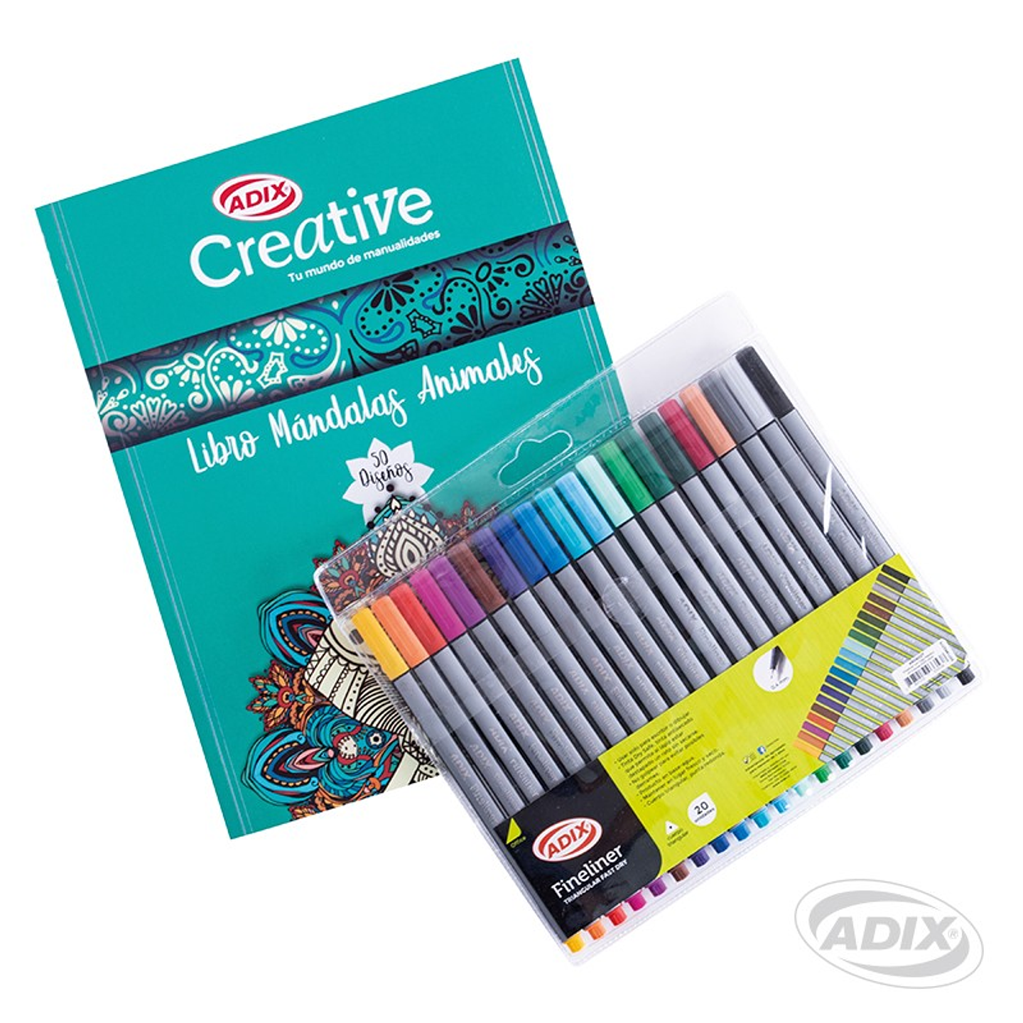 Set Fineliner 20u c/Mandala ADIX 1