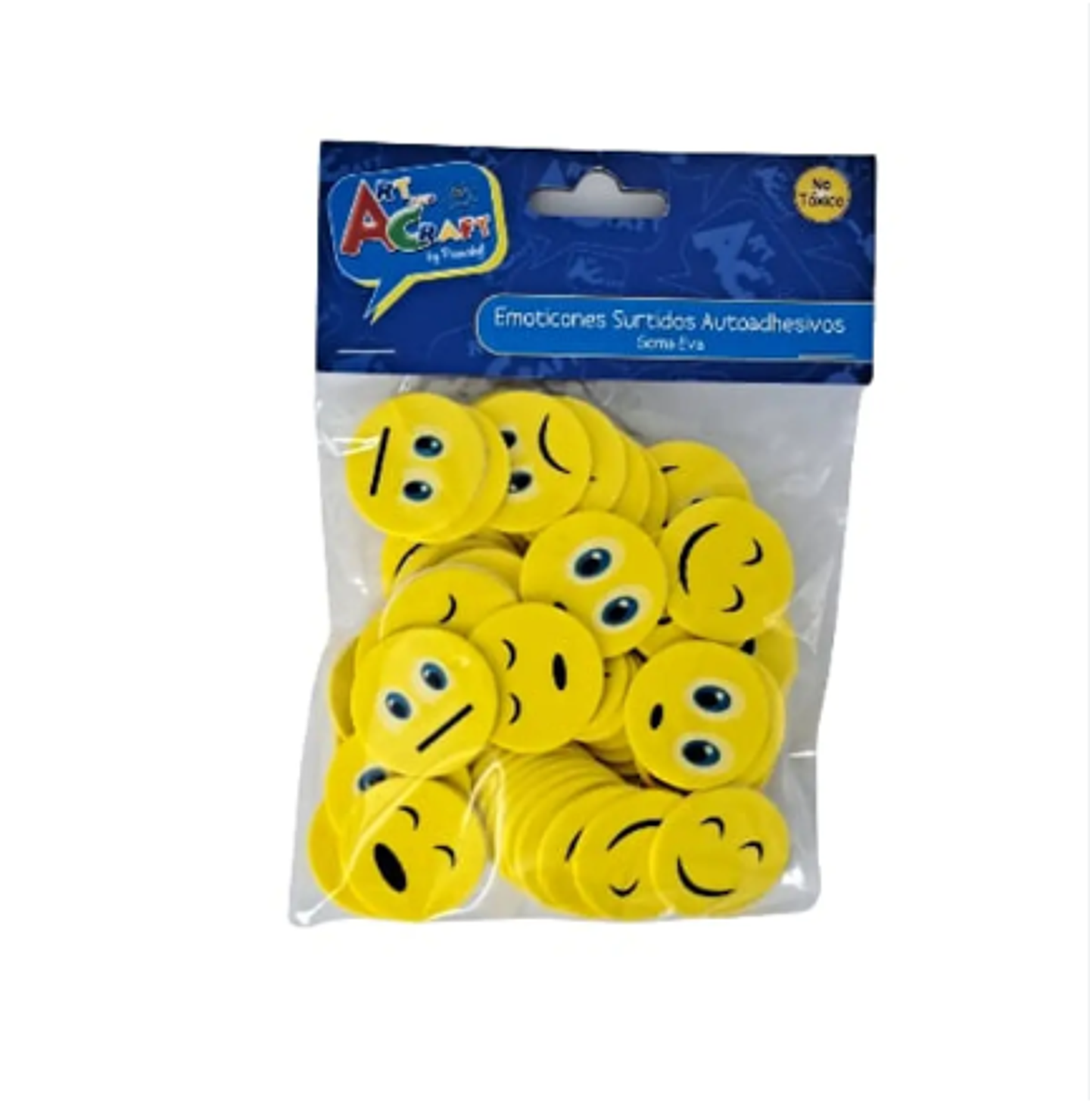 EMOTICONES SURTIDOS GOMA EVA 96PCS ART&CRAFT 1