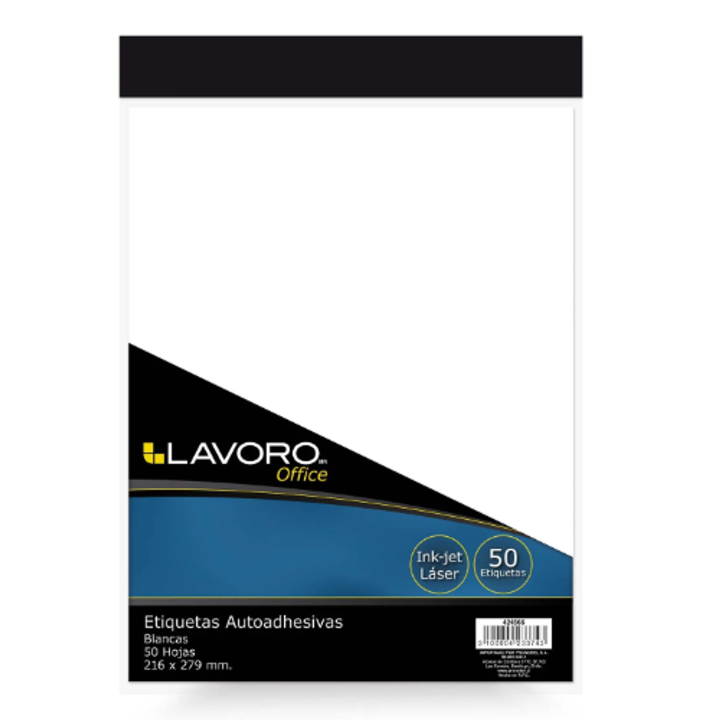 ETIQ FORMATO CARTA 216 X 279 MM BLANCA 50 HJS LAVORO 1