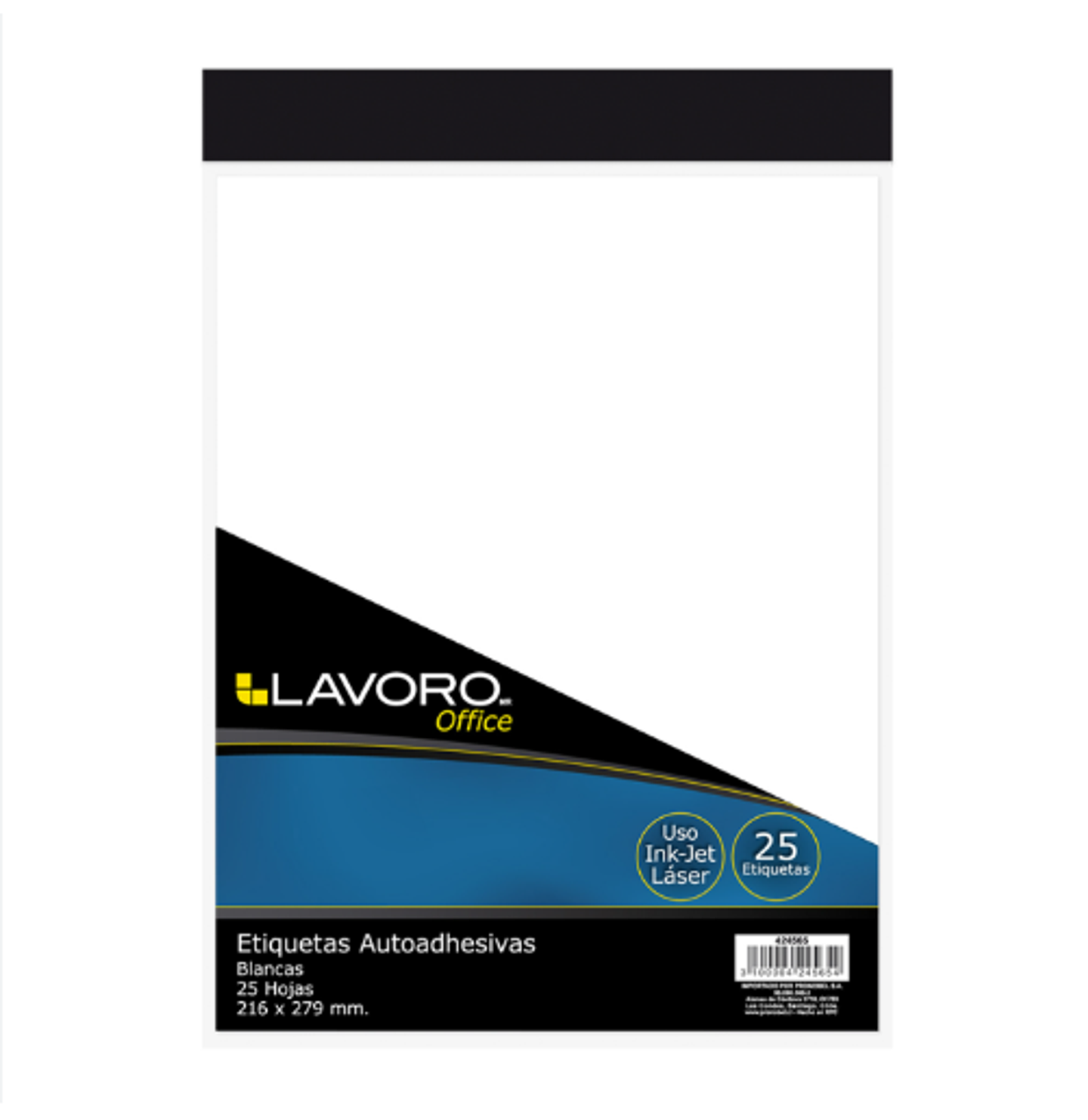 ETIQ FORMATO CARTA 216 X 279 MM BLANCA 25 HJS LAVORO 1