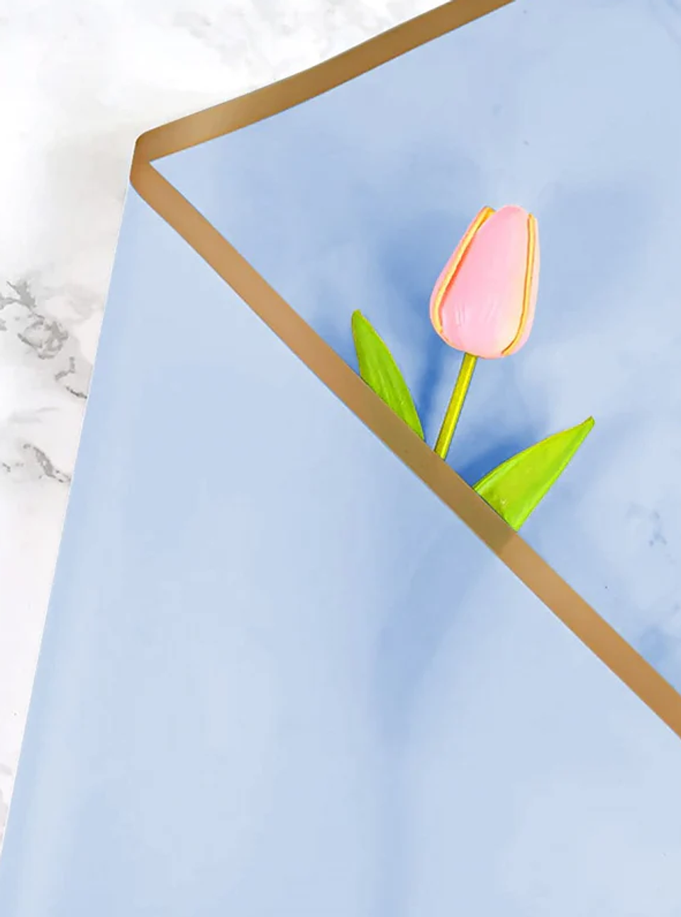 Papel Coreano Celeste 57 X 57 Cm 20 Unidades 1