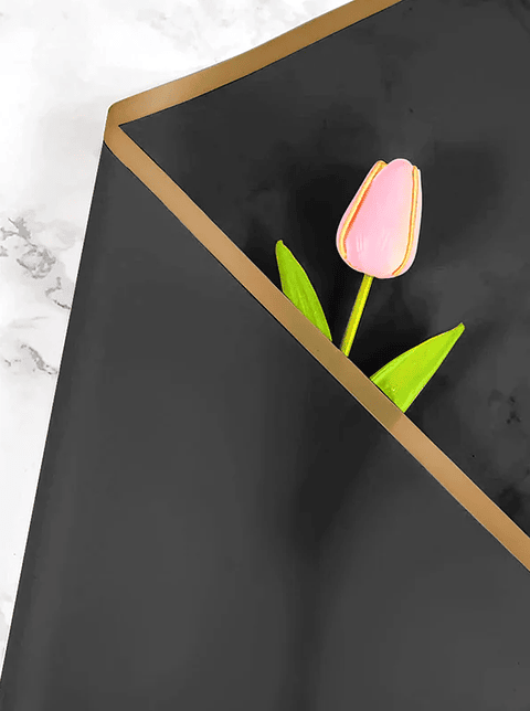 Papel Coreano Negro 57 X 57 Cm 20 Unidades