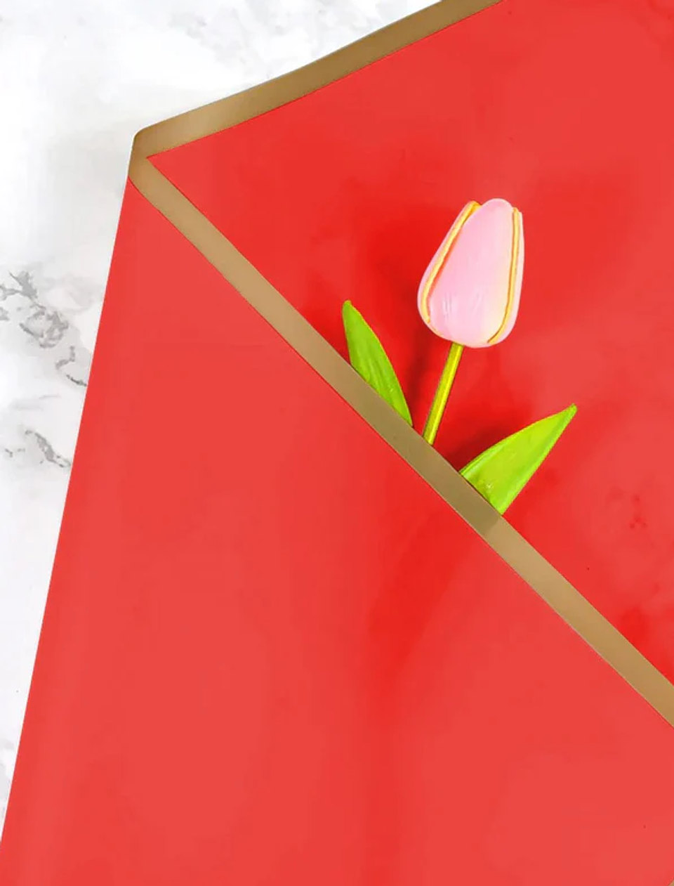 Papel Coreano Rojo 57 X 57 Cm 20 Unidades 1