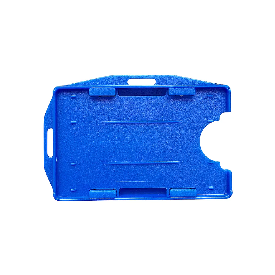 Porta Credencial Rígido Doble Color Azul Rey 1