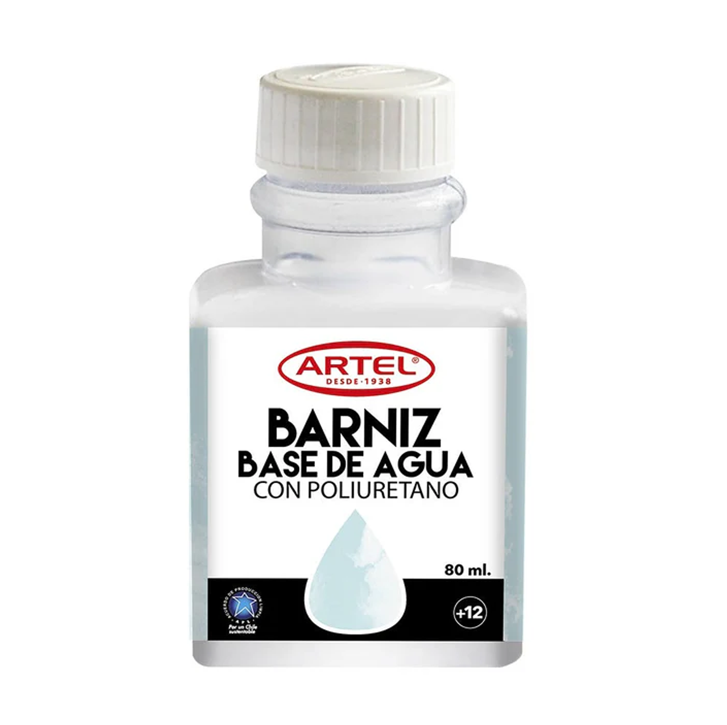 Barniz A Base De Agua Frasco 80Ml 1