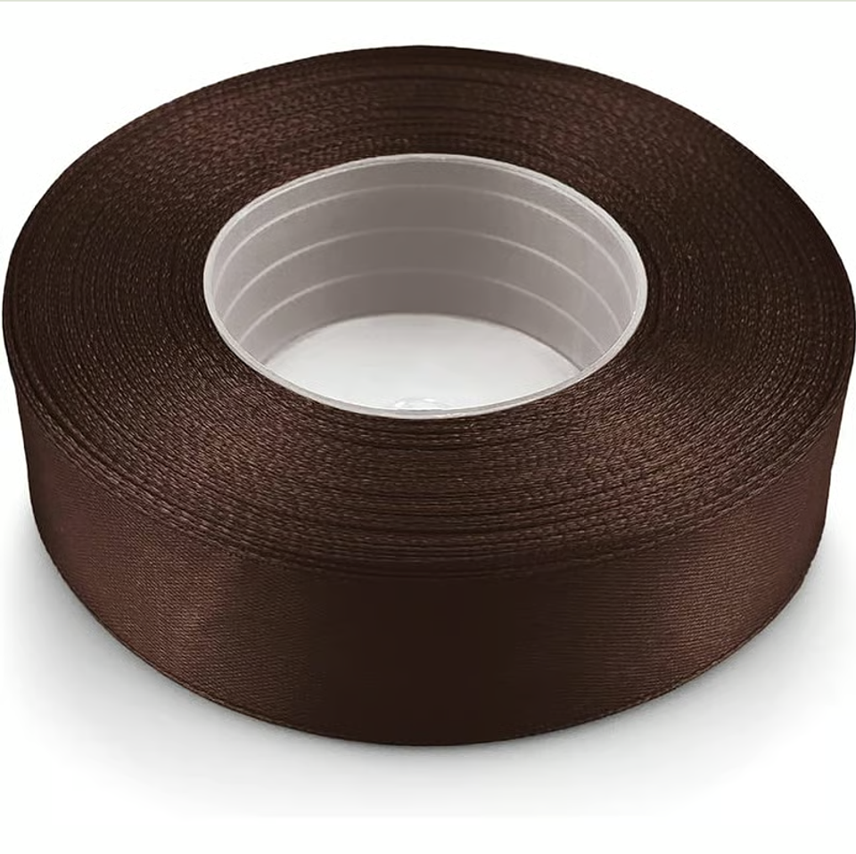 Cinta raso 15mm x 25mts café motarro 1