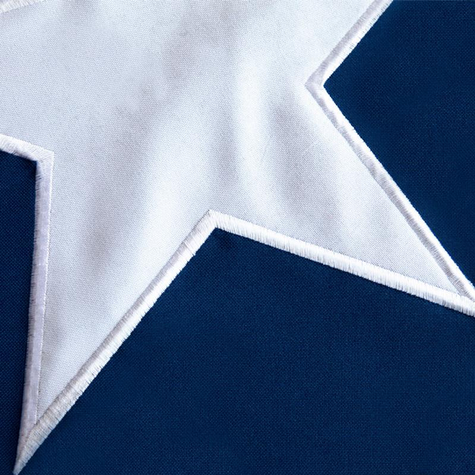 Bandera Chilena 100x150cm Estrella Bordada 2