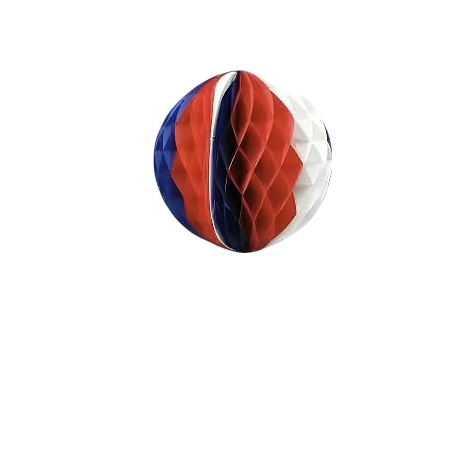 Esfera Tricolor Dieciochera con bandera 30cm 1