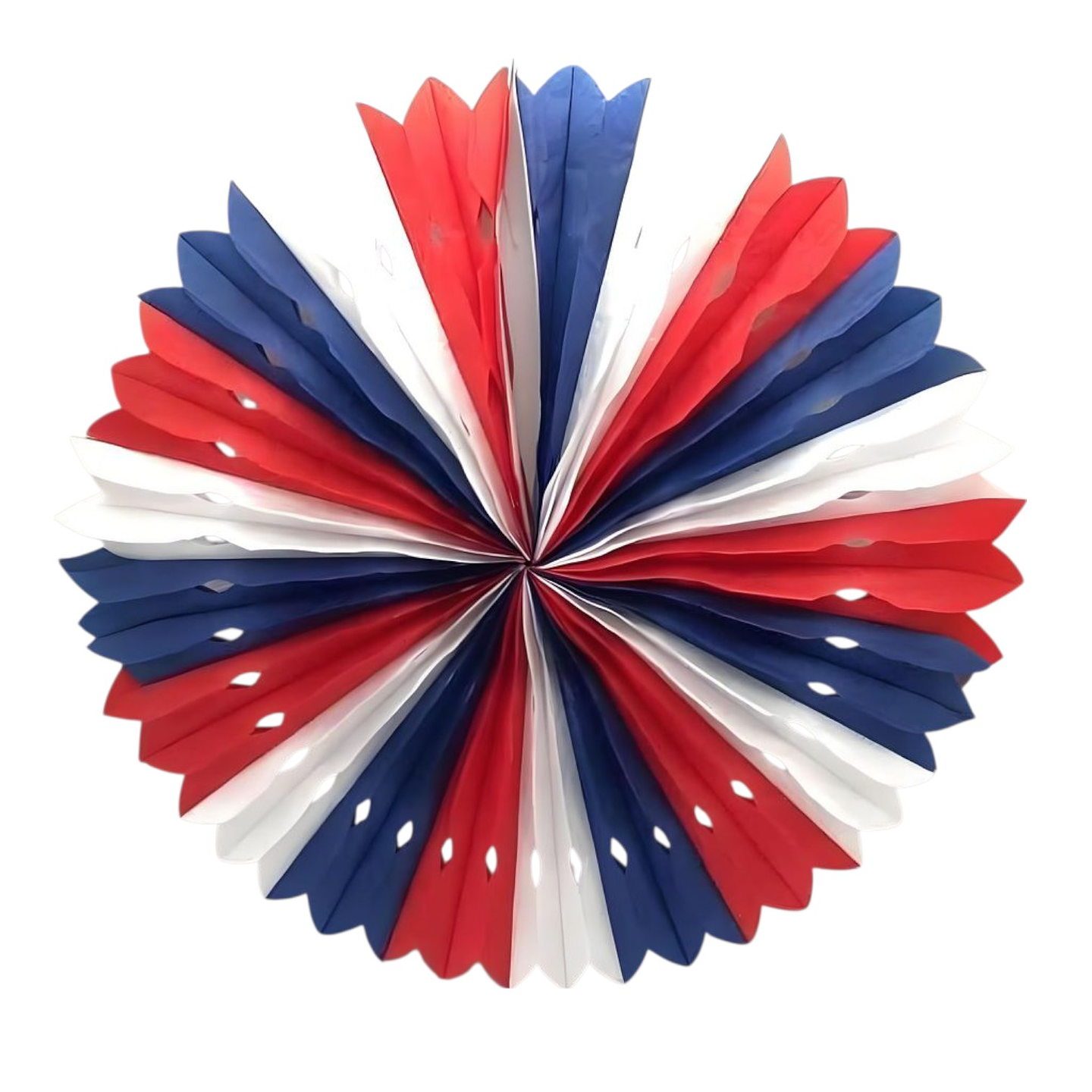 Colgante Dieciochera de Papel Abanico Tricolor 50cm 1