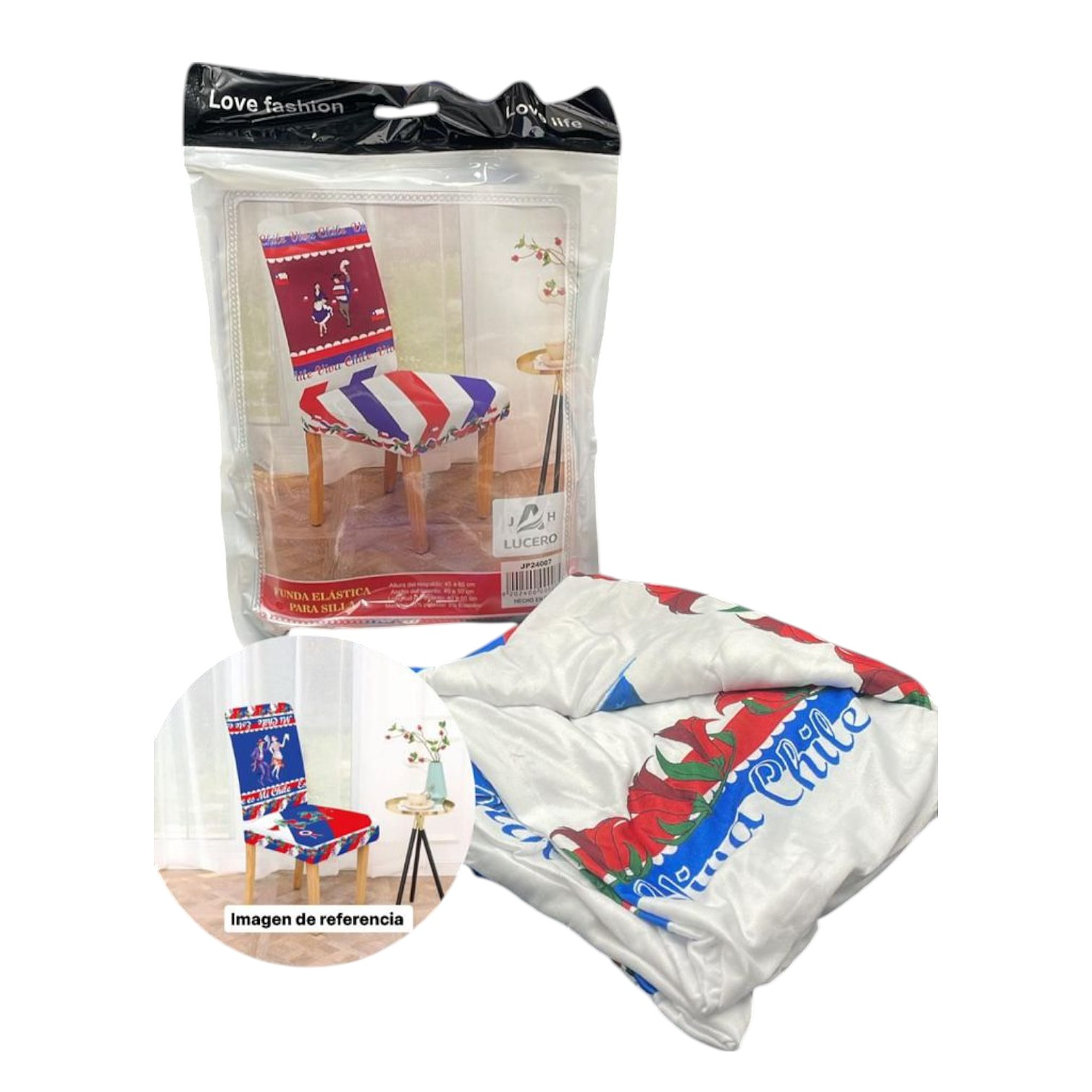 Funda para Silla Dieciochera Tricolor 1uni 1