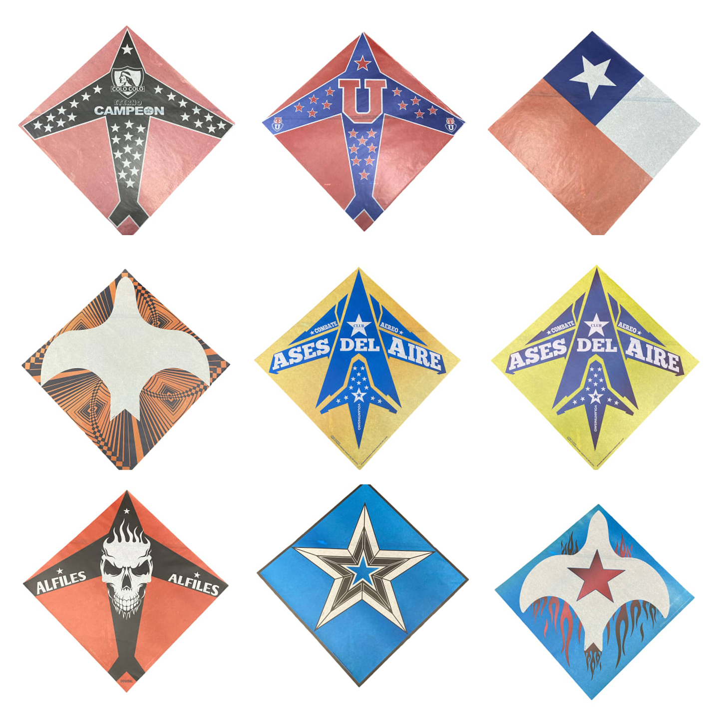 50 Pliegos Papel Seda Volantín 45x45cm Diseño Surtido Para Volatines 1