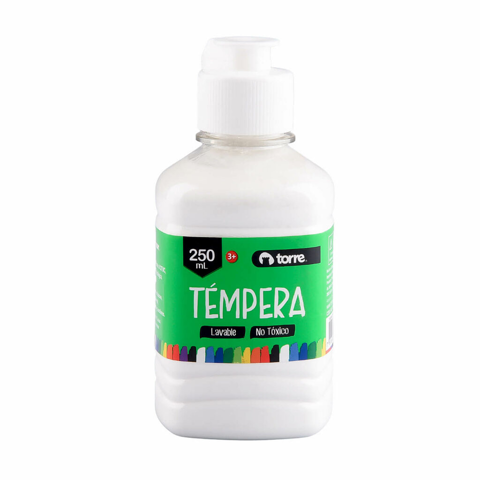 Tempera Color Blanco 250ml Torre 1
