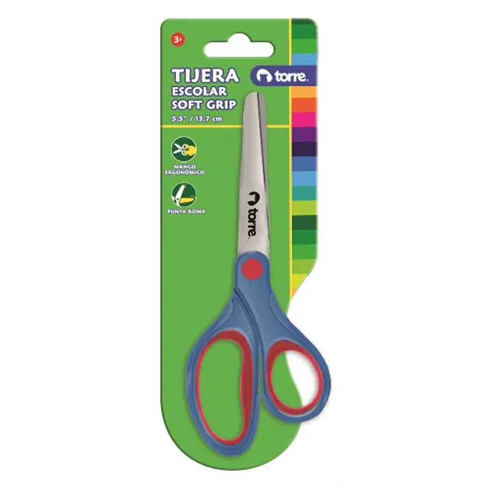 Tijera Escolar Soft Grip 5.5 Torre 1