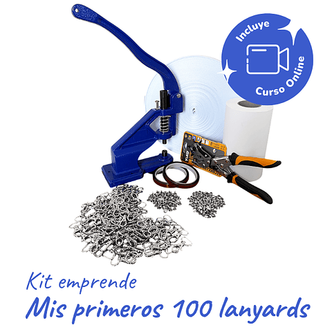 Kit Emprende: Mis Primeros 100 Lanyards + Curso Lanyards Online