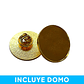 Pin Piocha Broche Redondo Dorado/Plateado 25mm con Domo Incluído - Miniatura 6