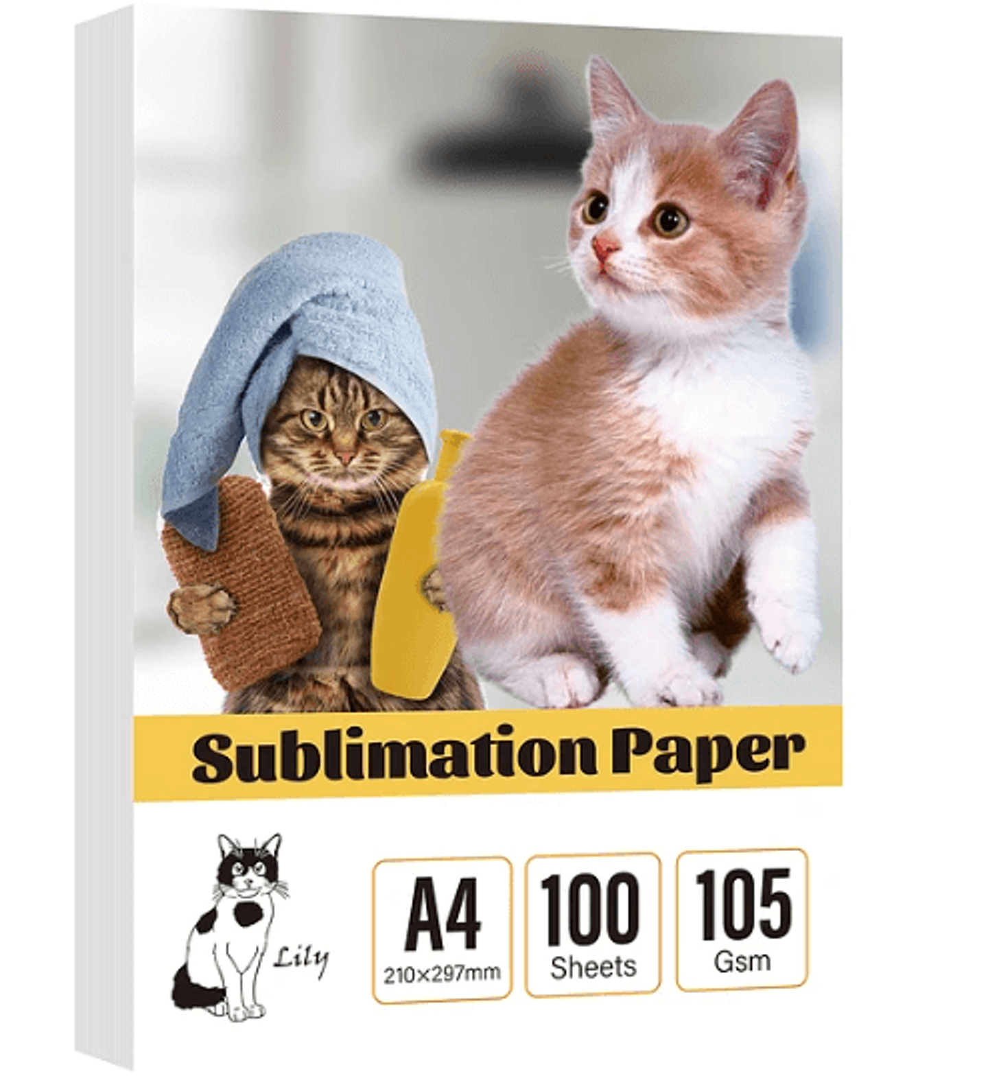 Papel Sublimación A4 100hjs 105grs Lily 1