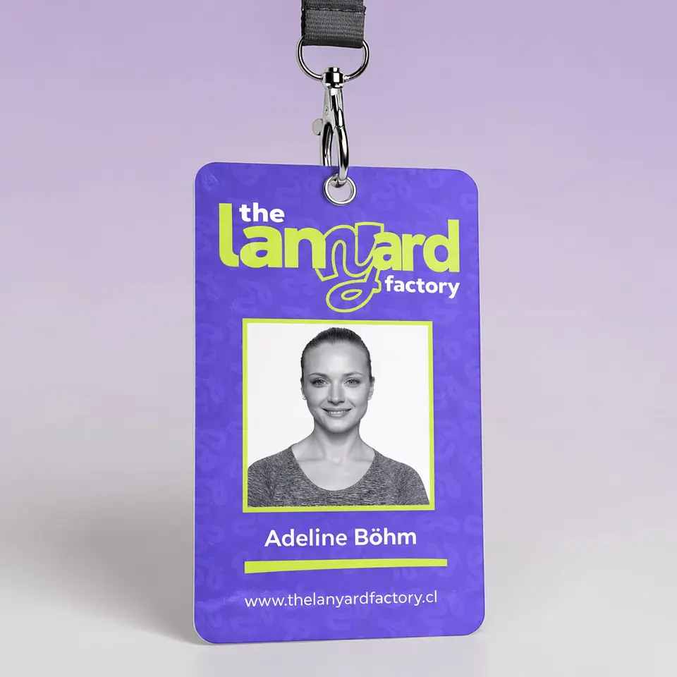 Pack 10 Lanyard porta credencial colgante identificación personalizado con credencial personalizada 9x14cm 2