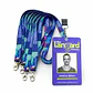 Pack 10 Lanyard porta credencial colgante identificación personalizado con credencial personalizada 9x14cm - Miniatura 1