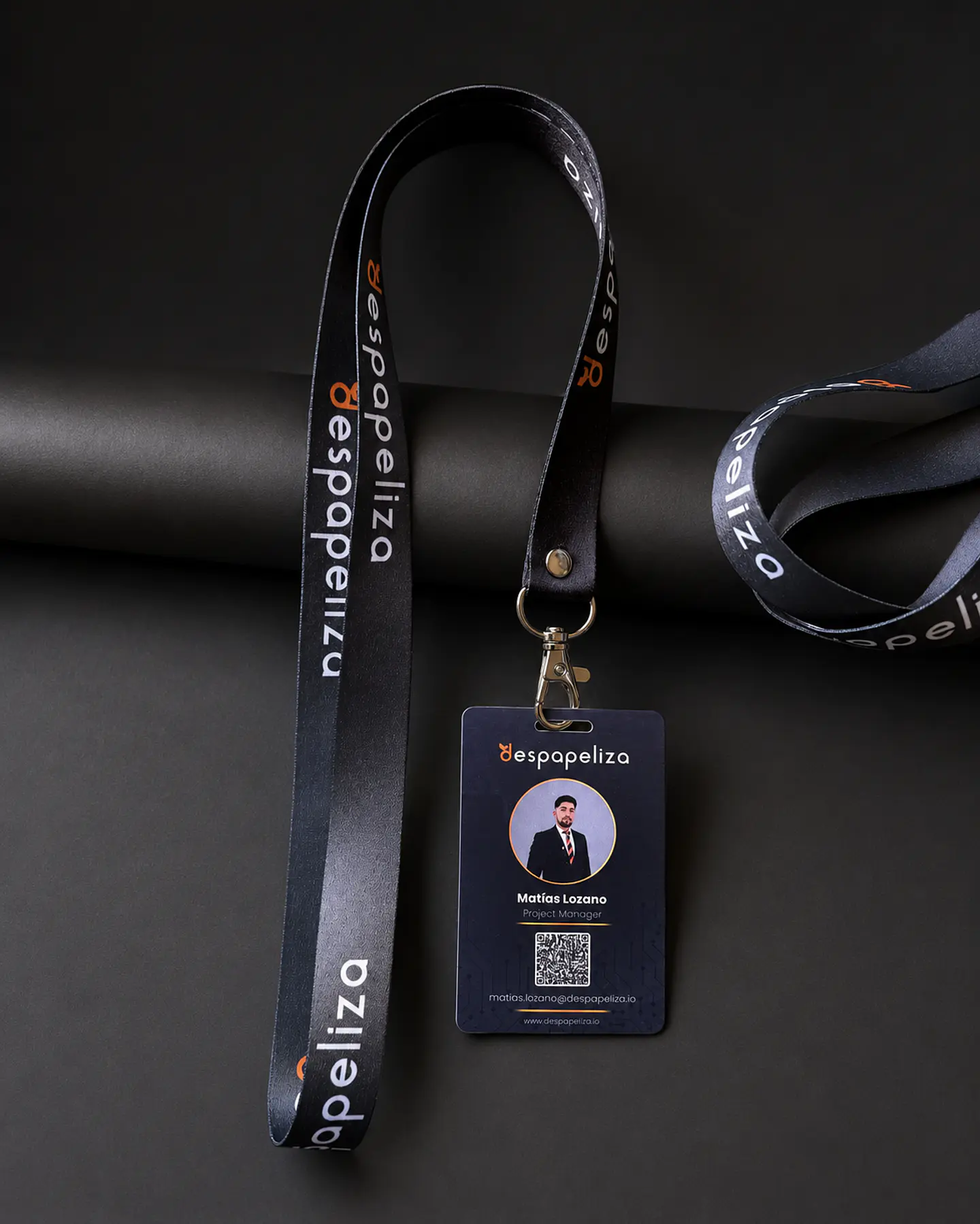 Pack 10 Lanyard porta credencial colgante identificación personalizado con credencial personalizada 8,5x5x4cm 3
