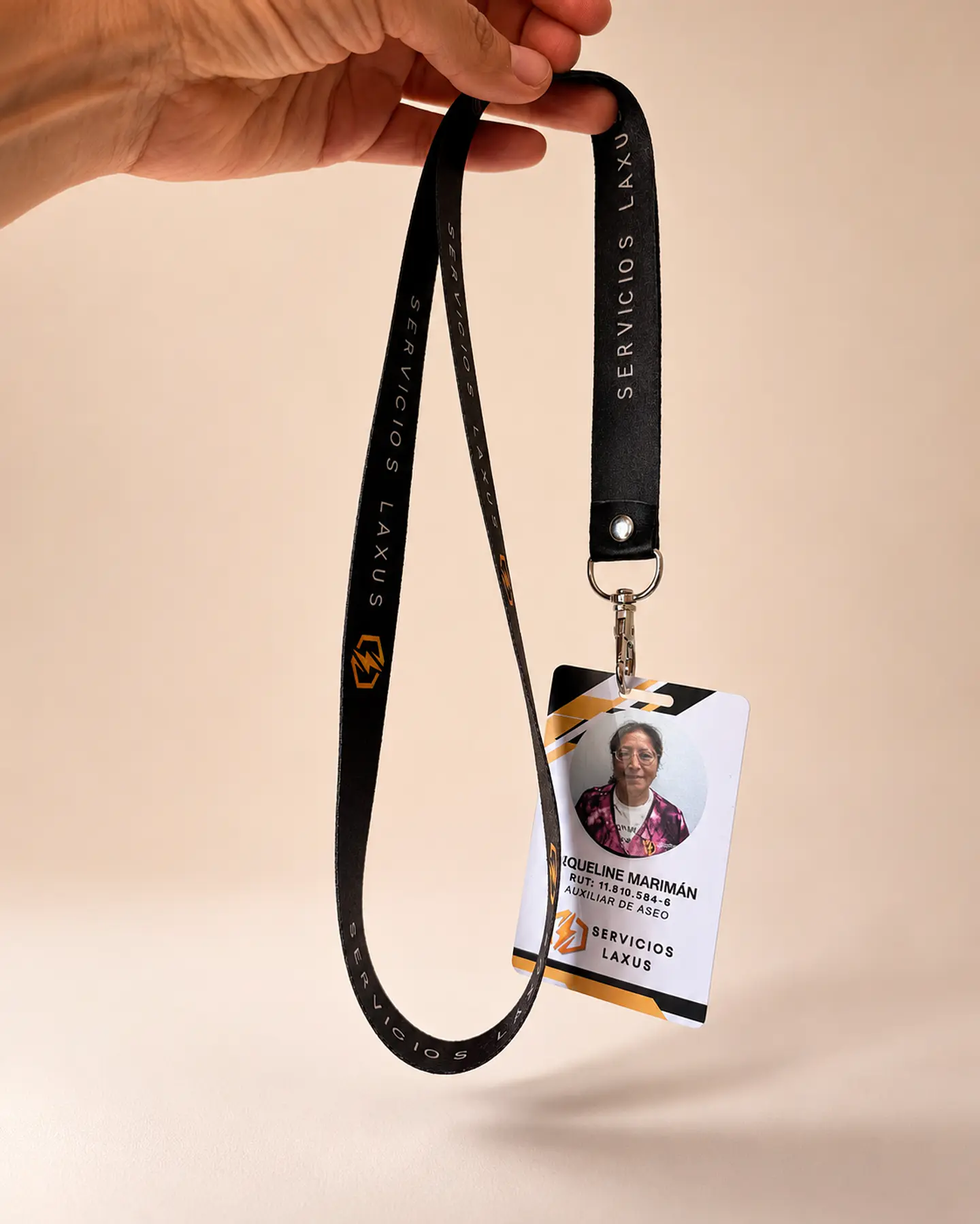Pack 10 Lanyard porta credencial colgante identificación personalizado con credencial personalizada 8,5x5x4cm 4
