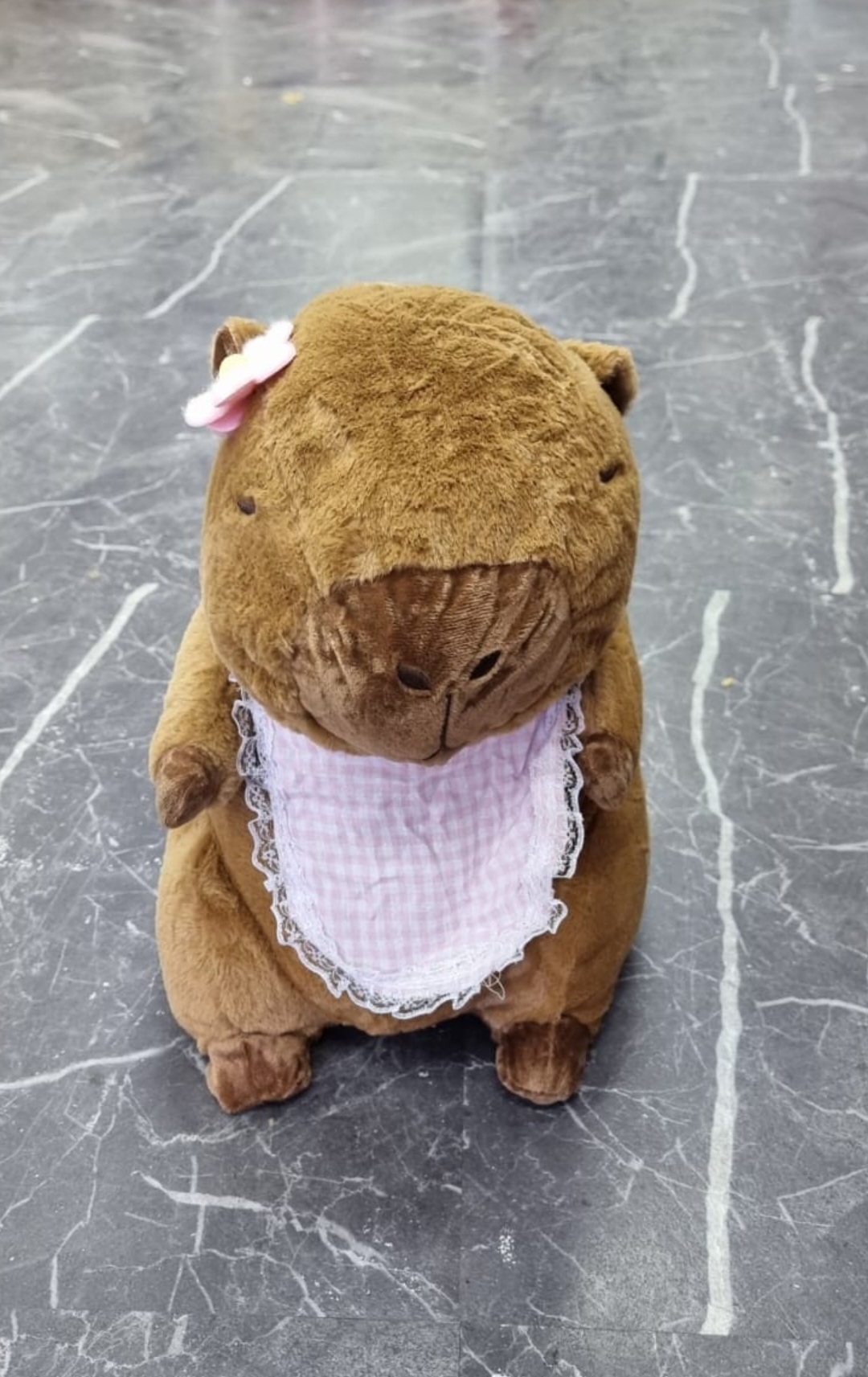 Peluche De Capibara Kawaii Carpincho Mochila Tortuga 40cm