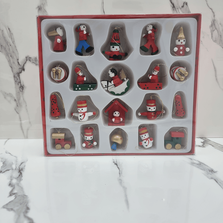 ADORNO DE MADERA 20PCS 2