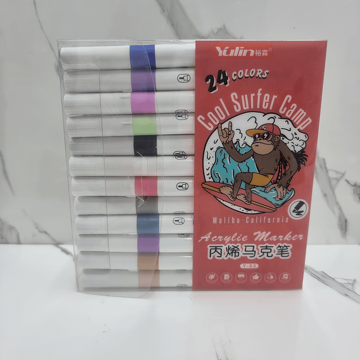 LAPIZ ACRILICO 24PCS 2