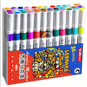 MARCADOR ACRILICO 36PCS