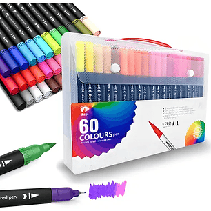 LAPIZ DOBLE PUNTA 60PCS