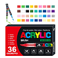 ACRYLIC BRUSH MARKER 36PCS - Miniatura 1